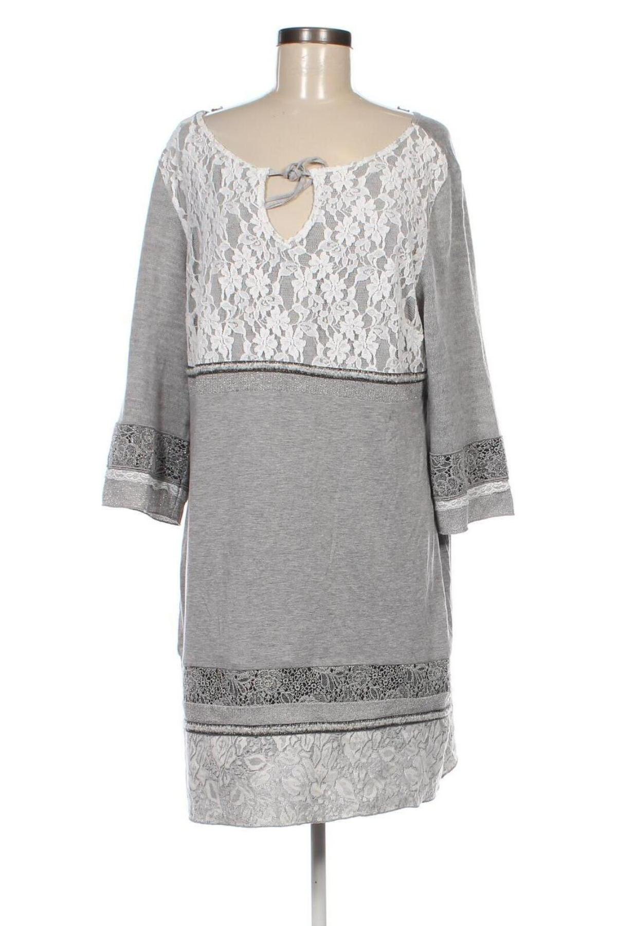 Φόρεμα Linea Tesini, Μέγεθος XL, Χρώμα Γκρί, Τιμή 13,36 €