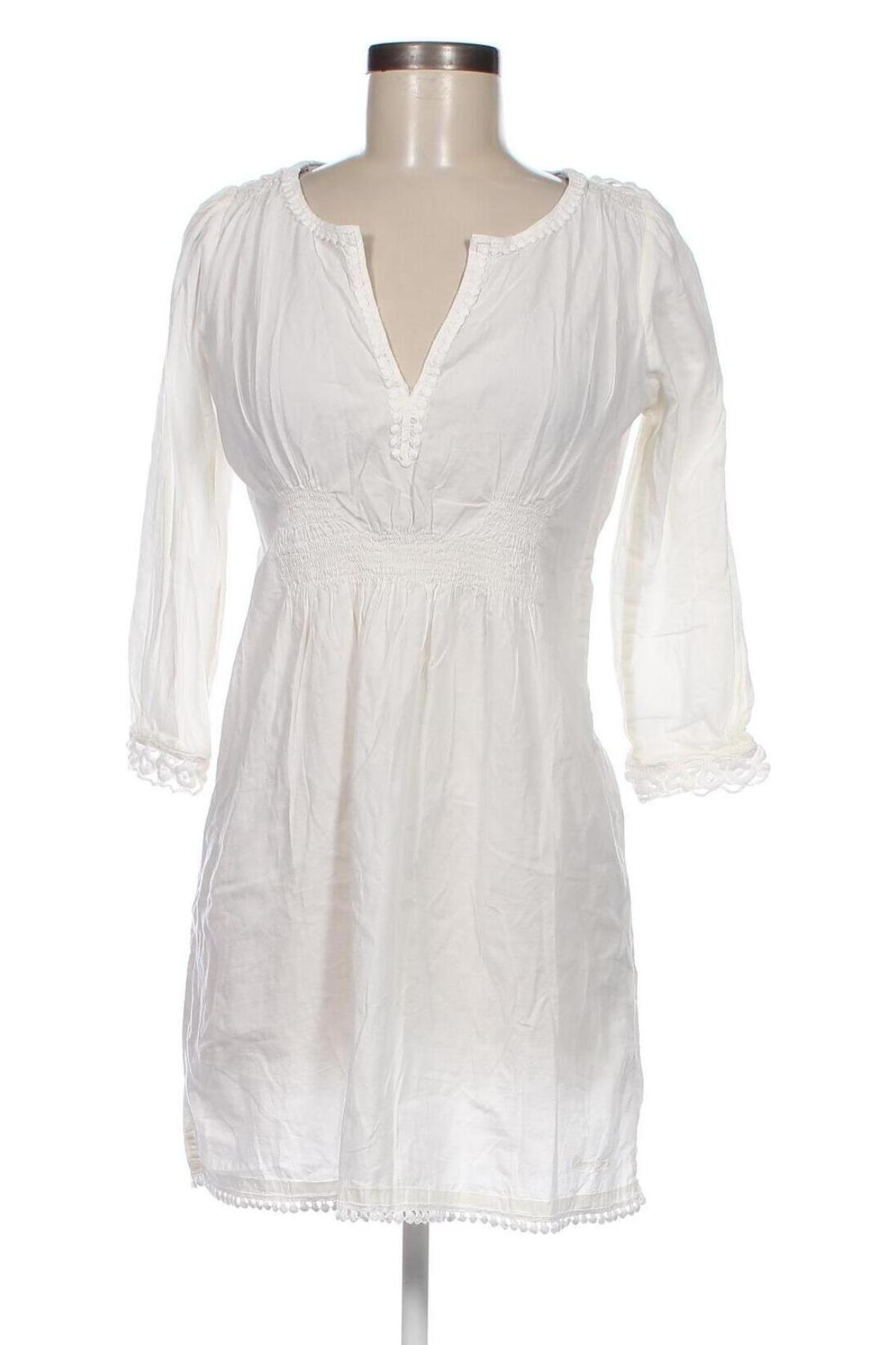 Kleid Pepe Jeans, Größe S, Farbe Weiß, Preis 23,91 €