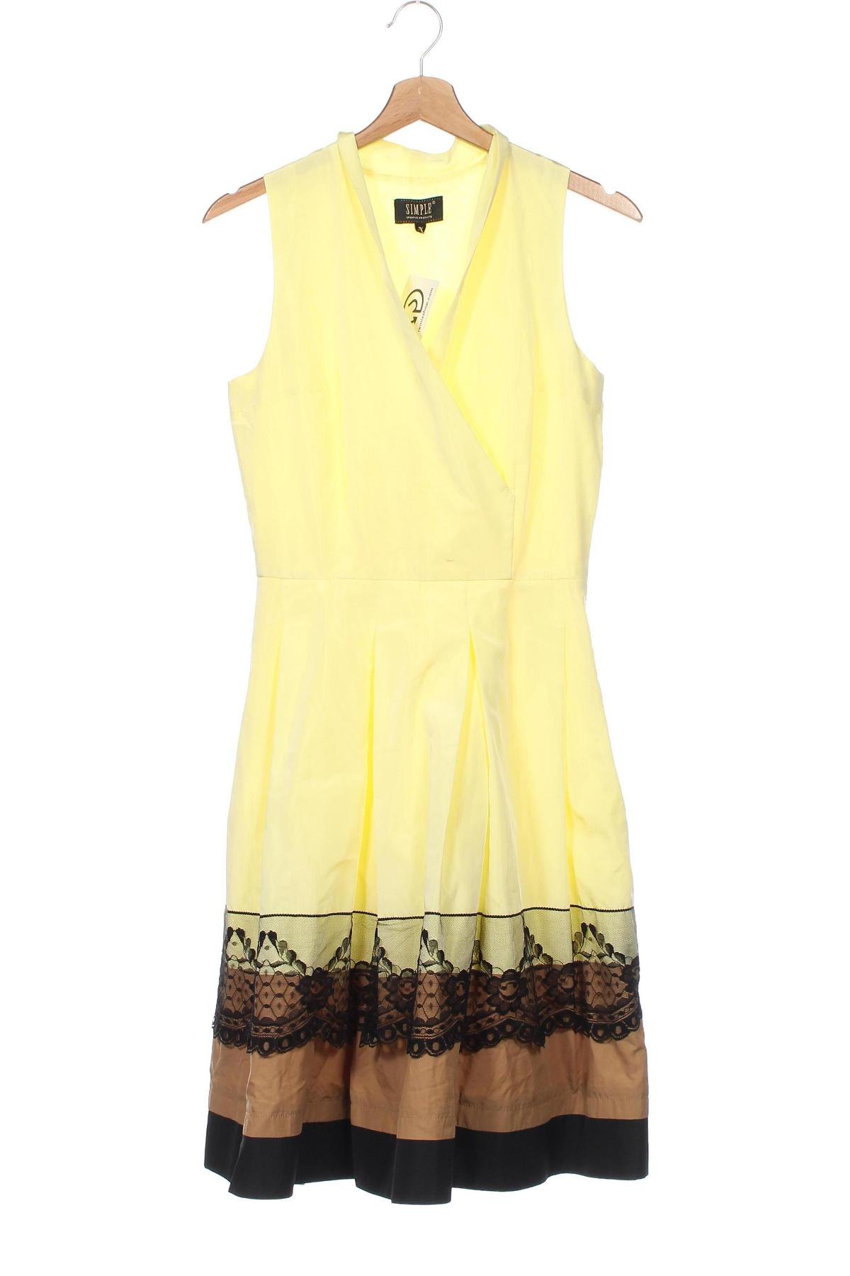 Φόρεμα Simple, Μέγεθος XS, Χρώμα Κίτρινο, Τιμή 7,60 €