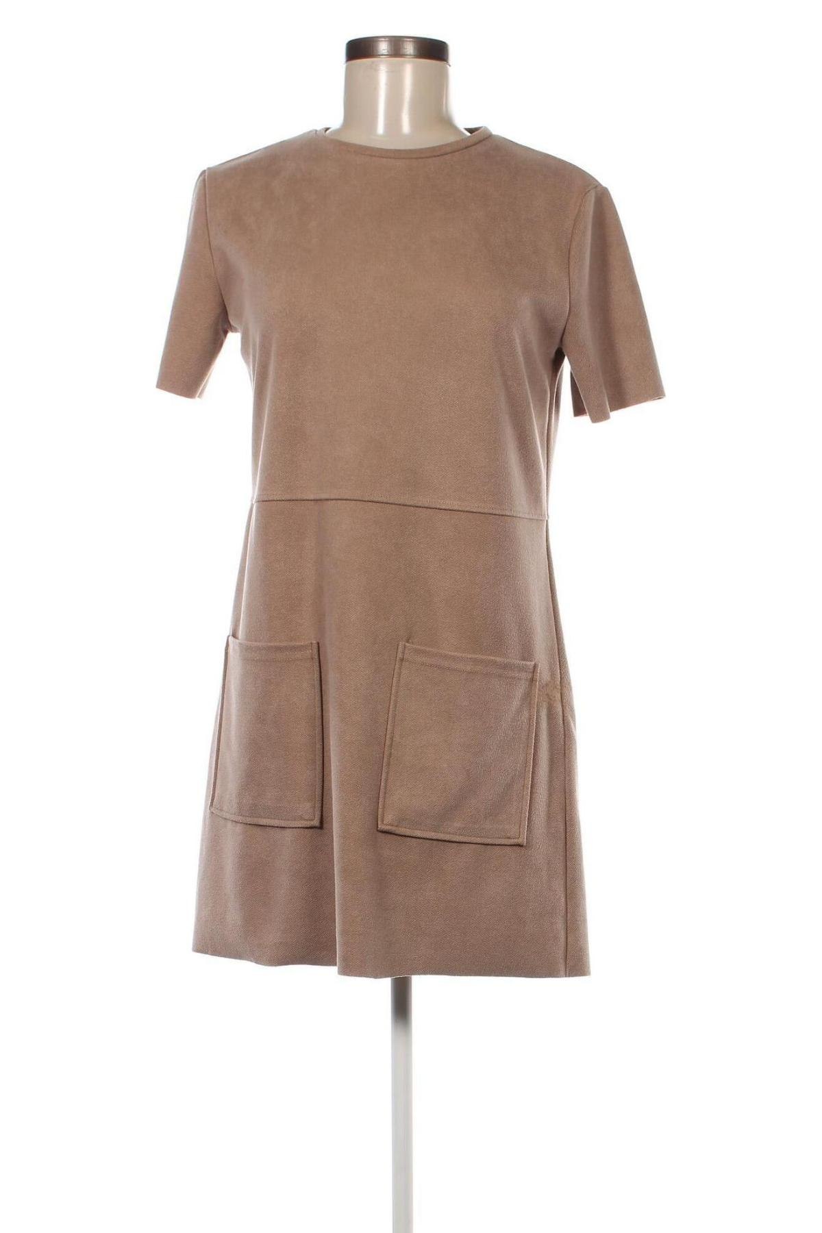 Kleid Zara, Größe S, Farbe Beige, Preis 7,06 €