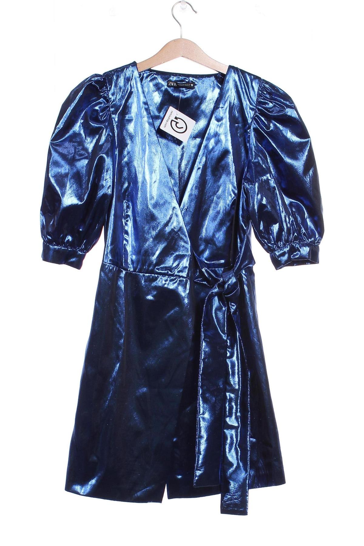 Φόρεμα Zara, Μέγεθος XS, Χρώμα Μπλέ, Τιμή 7,87 €