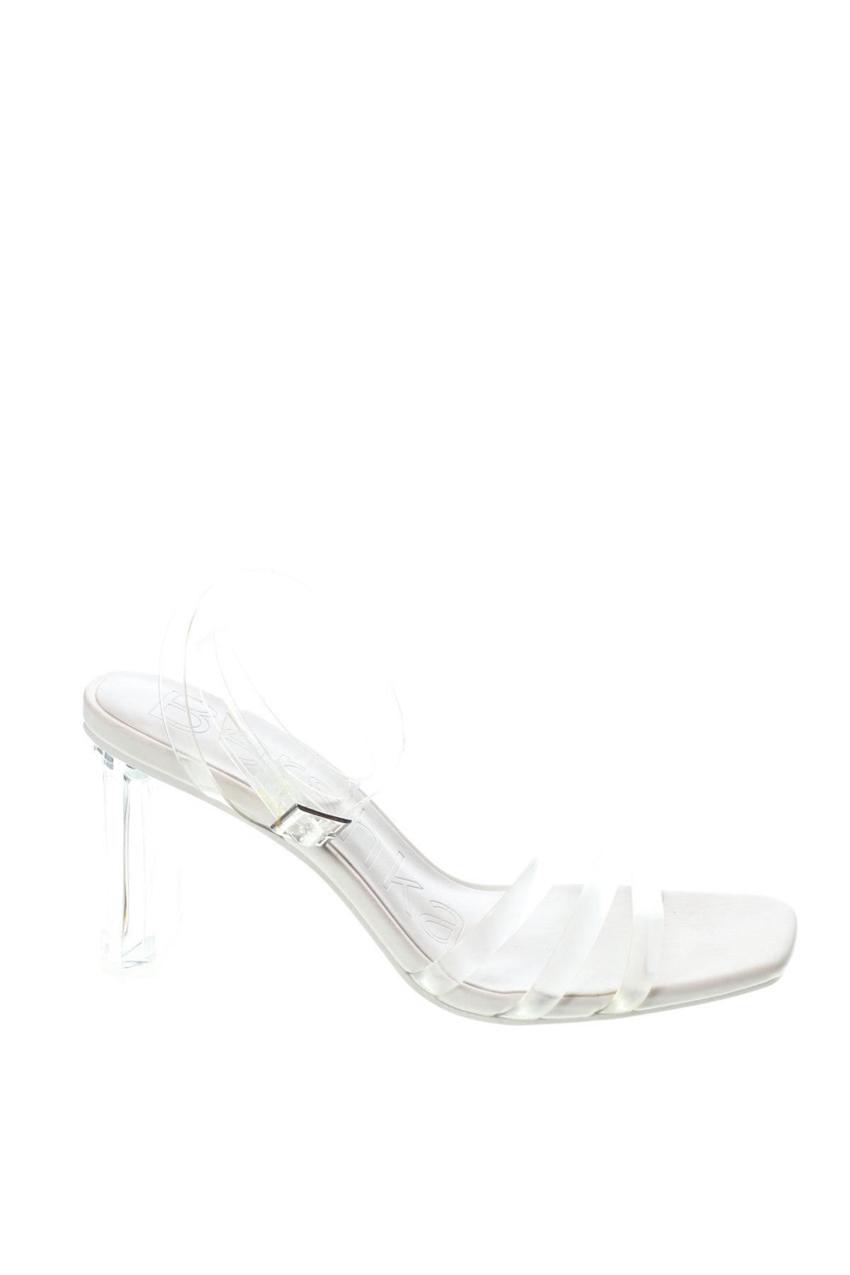 Sandalen Bershka, Größe 38, Farbe Weiß, Preis € 13,42