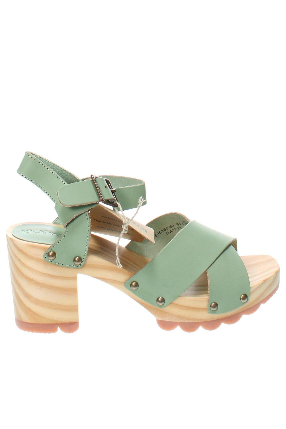 Sandale Kickers, Mărime 38, Culoare Verde, Preț 183,55 Lei