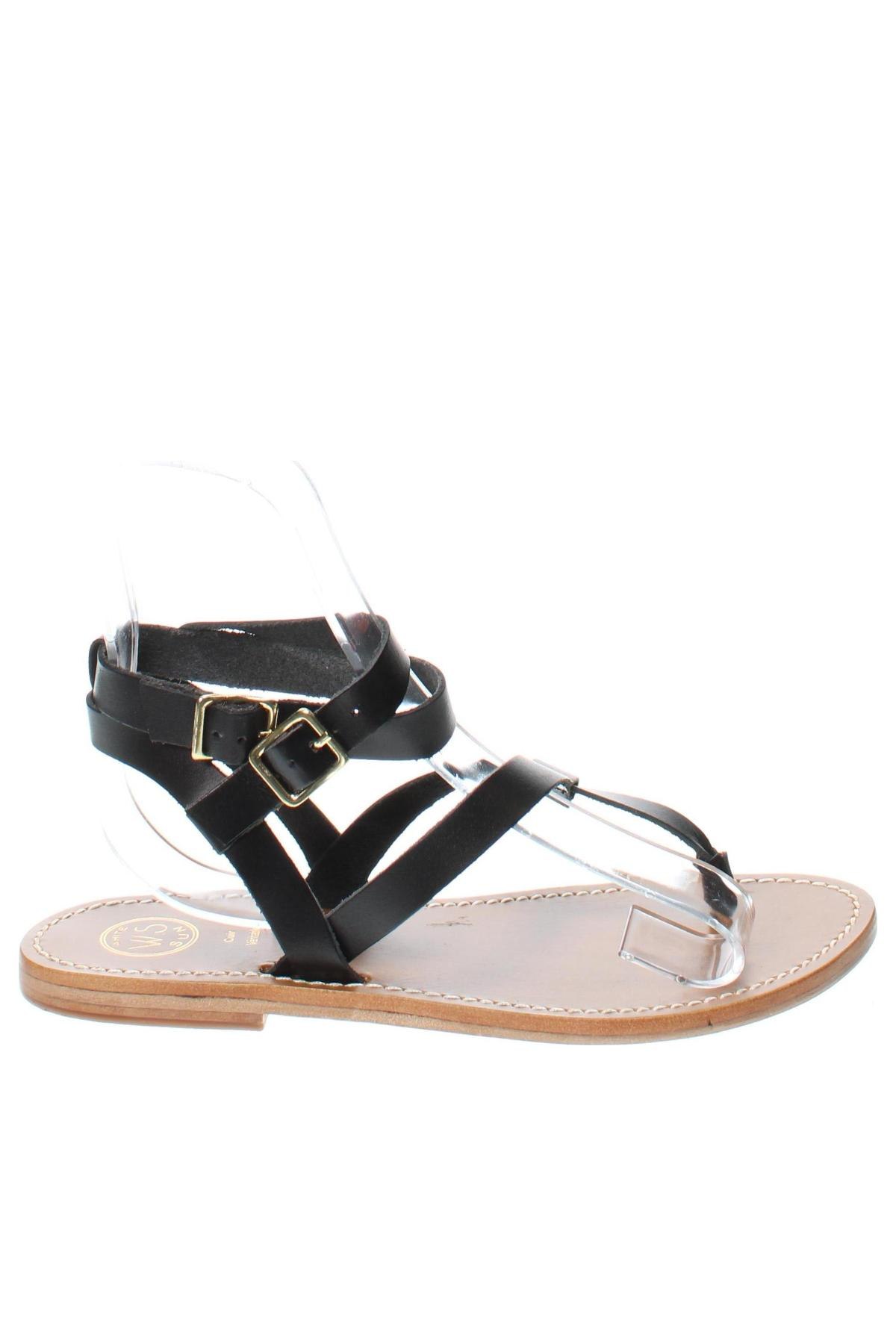 Sandalen White Sun, Größe 39, Farbe Schwarz, Preis 22,37 €