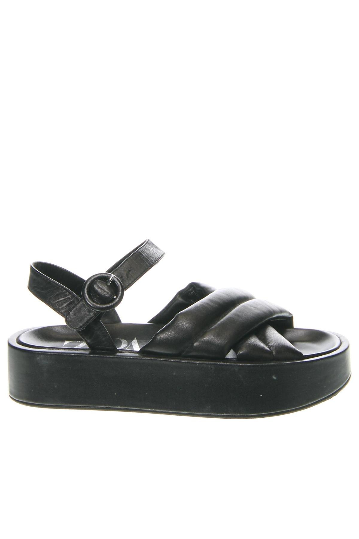 Sandalen Zara, Größe 39, Farbe Schwarz, Preis 13,81 €