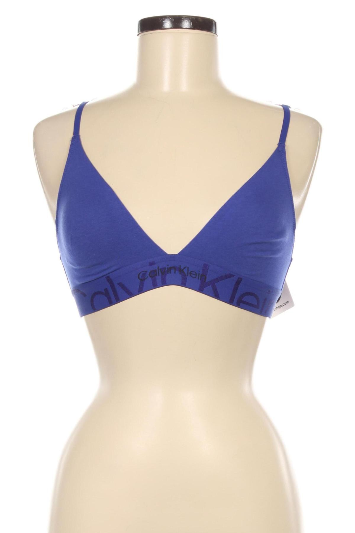 Sutien Calvin Klein, Mărime S, Culoare Albastru, Preț 268,42 Lei