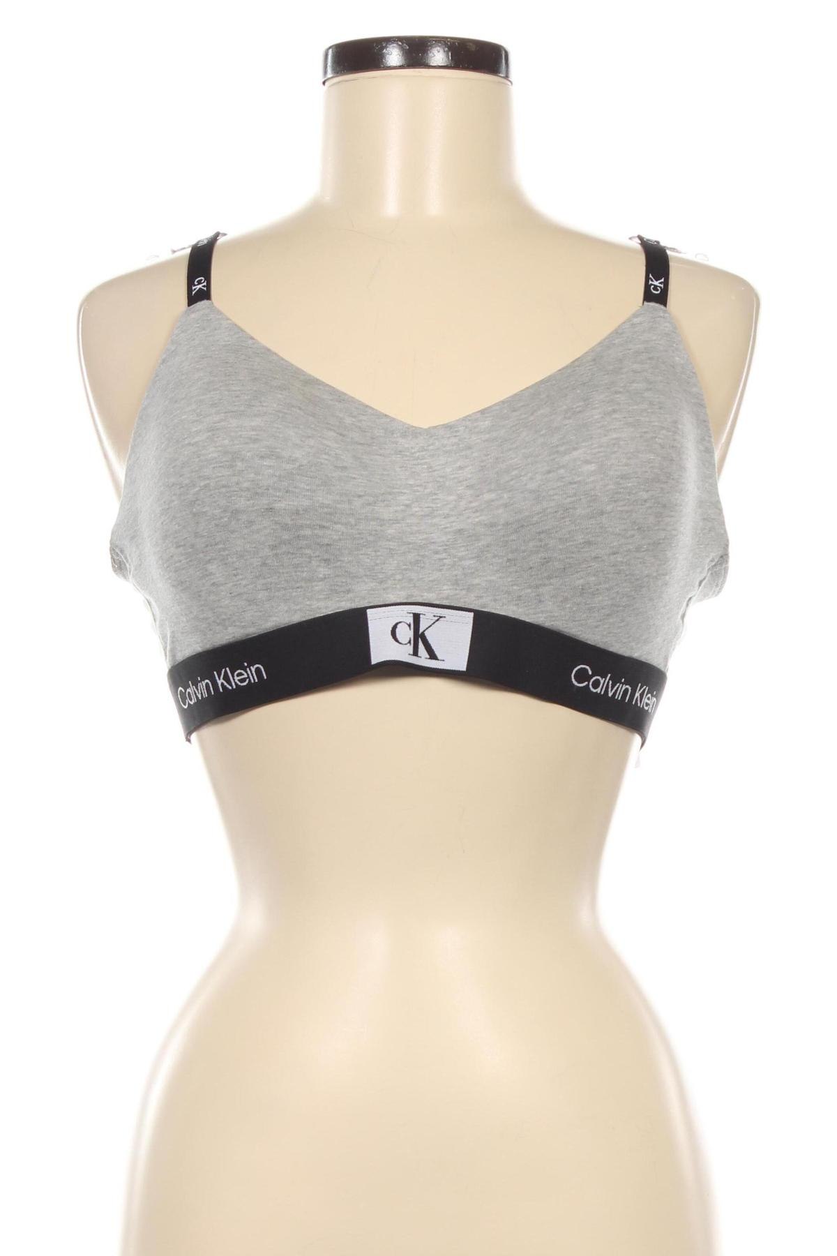 Büstenhalter Calvin Klein, Größe XL, Farbe Grau, Preis 51,03 €