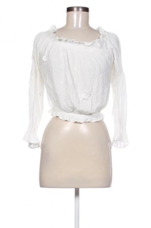 Damen Shirt Bershka, Größe L, Farbe Weiß, Preis € 10,00