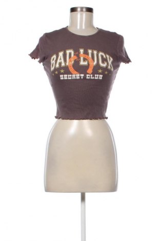 Damen Shirt Bershka, Größe M, Farbe Braun, Preis € 13,99