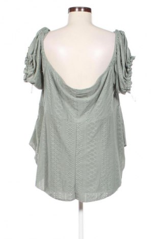 Bluză de femei SHEIN, Mărime 4XL, Culoare Verde, Preț 64,99 Lei