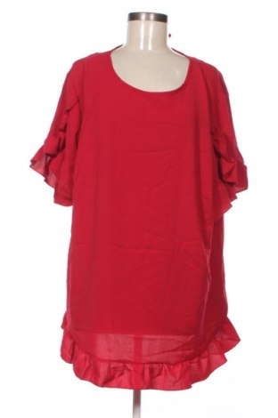 Bluzka damska SHEIN, Rozmiar 3XL, Kolor Czerwony, Cena 62,99 zł