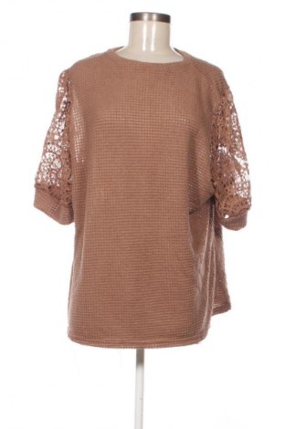 Damen Shirt SHEIN, Größe 3XL, Farbe Braun, Preis € 13,99