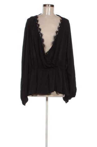 Bluzka damska SHEIN, Rozmiar 4XL, Kolor Czarny, Cena 25,99 zł