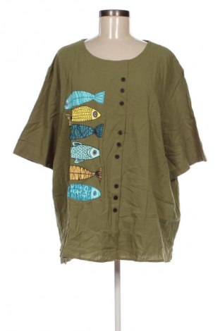 Damen Shirt Unbranded, Größe 5XL, Farbe Grün, Preis 13,99 €