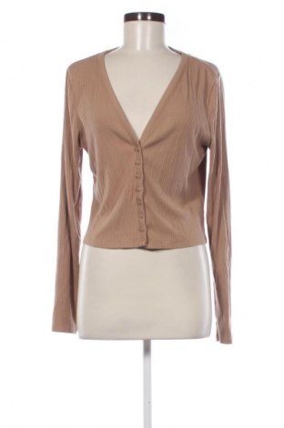 Damski kardigan H&M, Rozmiar L, Kolor Brązowy, Cena 66,67 zł