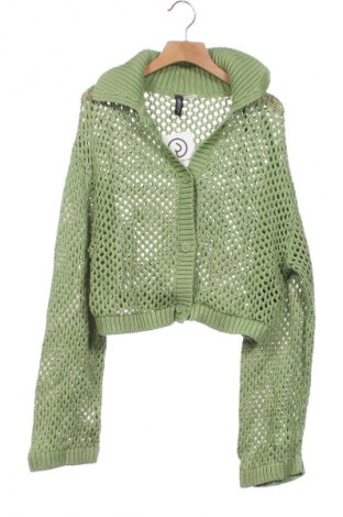 Damen Strickjacke H&M Divided, Größe XXS, Farbe Grün, Preis 15,00 €