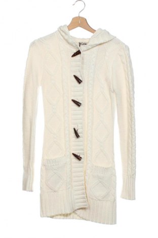 Damen Strickjacke Y.O.U, Größe XXS, Farbe Weiß, Preis 15,00 €