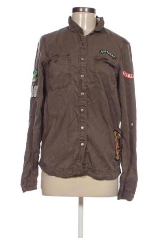 Γυναικείο πουκάμισο Superdry, Μέγεθος S, Χρώμα Καφέ, Τιμή 20,80 €