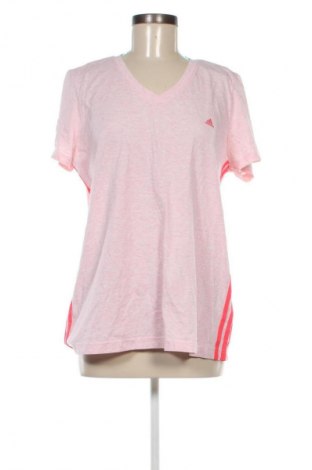 Damen T-Shirt Adidas, Größe XXL, Farbe Rosa, Preis 18,99 €