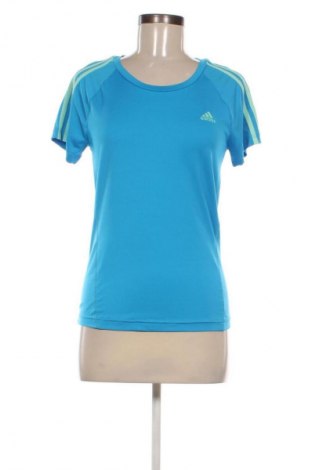 Γυναικείο t-shirt Adidas, Μέγεθος S, Χρώμα Μπλέ, Τιμή 17,99 €