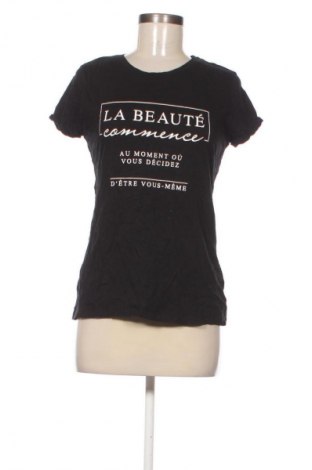 Γυναικείο t-shirt Amisu, Μέγεθος M, Χρώμα Μαύρο, Τιμή 4,99 €