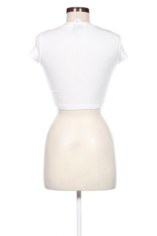 Damski T-shirt Bershka, Rozmiar S, Kolor Biały, Cena 40,45 zł