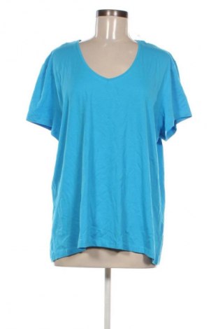 Damski T-shirt Laura Torelli, Rozmiar XXL, Kolor Niebieski, Cena 55,99 zł
