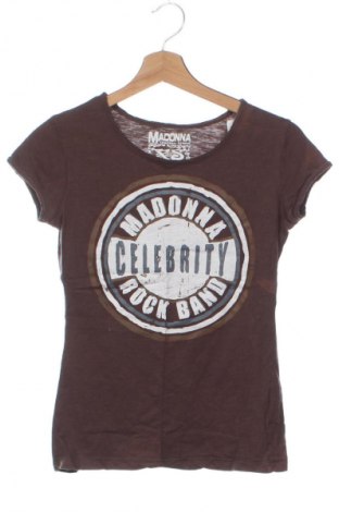 Tricou de femei Madonna, Mărime XS, Culoare Maro, Preț 85,00 Lei