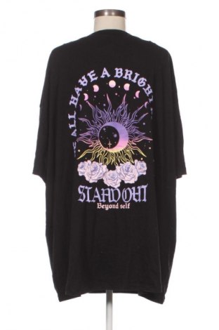 Damski T-shirt SHEIN, Rozmiar 4XL, Kolor Czarny, Cena 55,99 zł