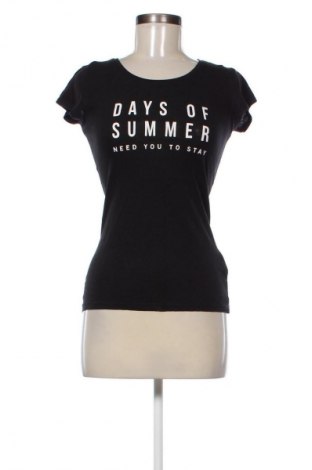 Damski T-shirt Sinsay, Rozmiar S, Kolor Czarny, Cena 40,45 zł