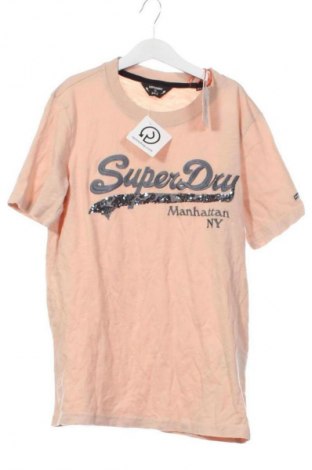 Damski T-shirt Superdry, Rozmiar XS, Kolor Różowy, Cena 131,99 zł