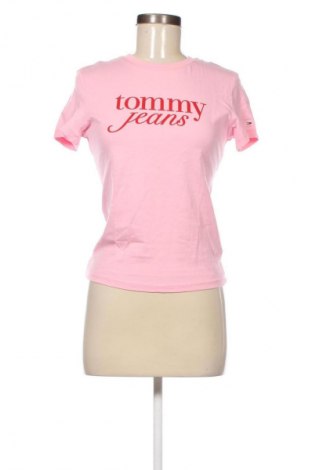 Damski T-shirt Tommy Jeans, Rozmiar M, Kolor Różowy, Cena 252,99 zł