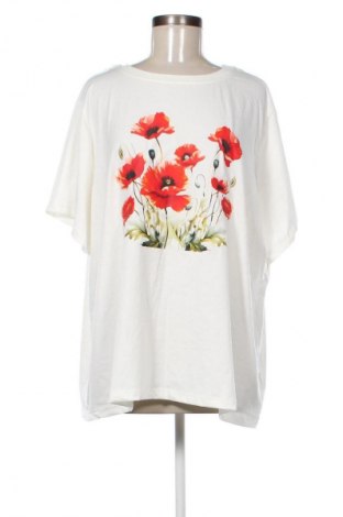Damen T-Shirt Unbranded, Größe 5XL, Farbe Weiß, Preis 15,39 €