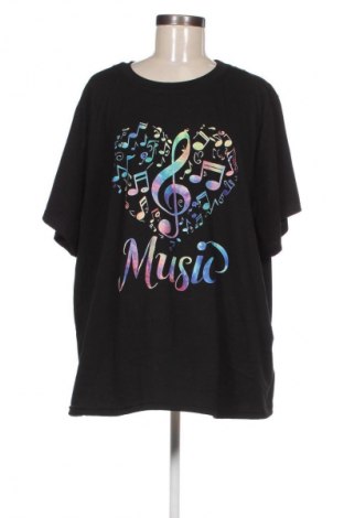 Damen T-Shirt Unbranded, Größe 5XL, Farbe Schwarz, Preis 15,39 €