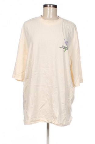 Γυναικείο t-shirt Zara, Μέγεθος XL, Χρώμα Εκρού, Τιμή 15,99 €