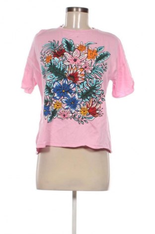 Damski T-shirt Zara, Rozmiar S, Kolor Różowy, Cena 36,99 zł