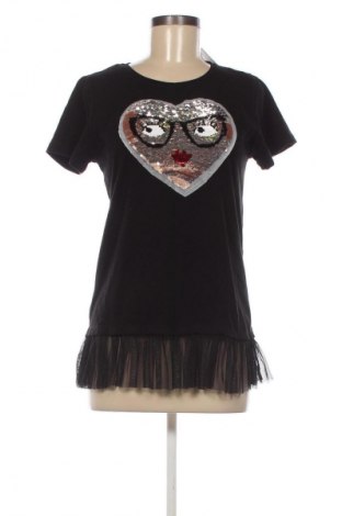 Γυναικείο t-shirt Zornitsa, Μέγεθος M, Χρώμα Μαύρο, Τιμή 8,70 €