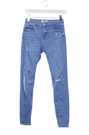 Blugi de femei Bershka, Mărime S, Culoare Albastru, Preț 76,32 Lei