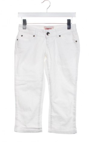Damskie jeansy ONLY, Rozmiar XS, Kolor Biały, Cena 78,09 zł