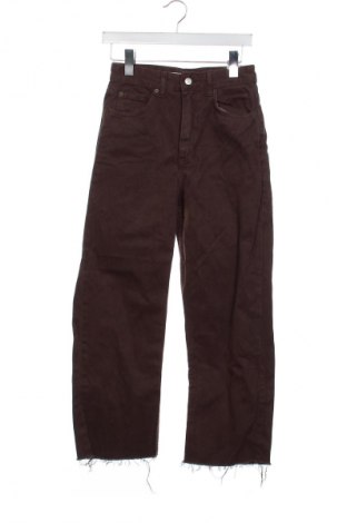 Damskie jeansy Pull&Bear, Rozmiar XS, Kolor Brązowy, Cena 66,29 zł
