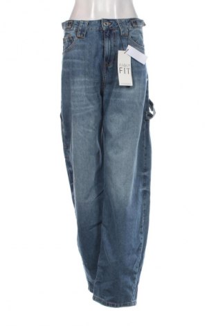 Blugi de femei Stradivarius, Mărime S, Culoare Albastru, Preț 156,99 Lei