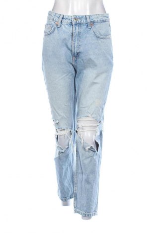 Damskie jeansy Zara, Rozmiar M, Kolor Niebieski, Cena 62,92 zł