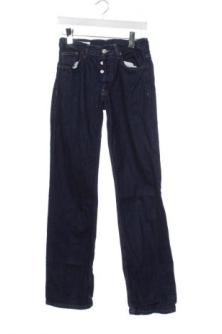 Damskie jeansy Zara, Rozmiar XS, Kolor Niebieski, Cena 62,07 zł