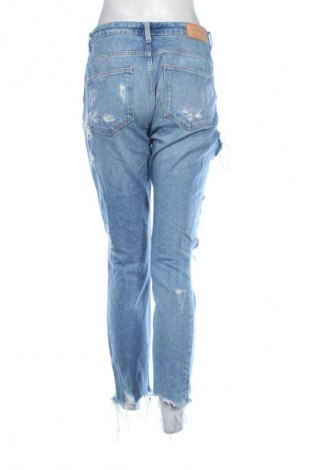 Damskie jeansy Zara, Rozmiar L, Kolor Niebieski, Cena 48,21 zł