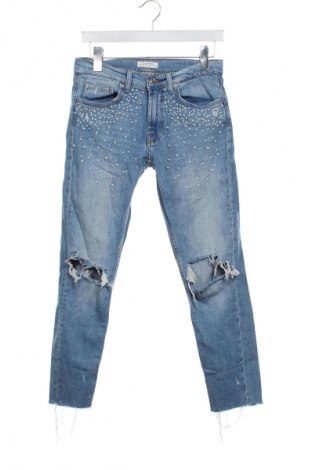 Dámske džínsy  Zara, Veľkosť XS, Farba Modrá, Cena  14,00 €