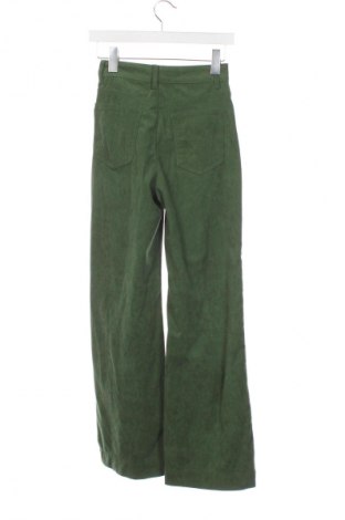 Pantaloni de velvet de femei SHEIN, Mărime XS, Culoare Verde, Preț 76,92 Lei