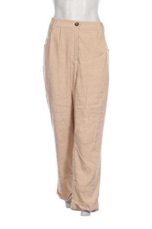 Pantaloni de velvet de femei Unbranded, Mărime XL, Culoare Bej, Preț 98,99 Lei
