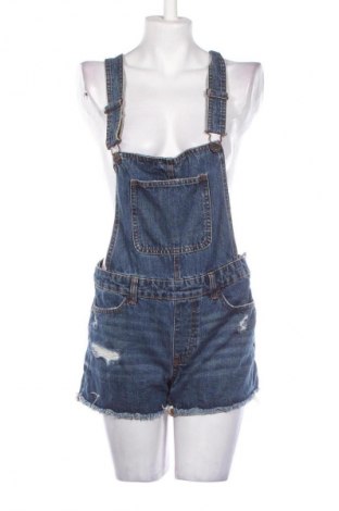 Kurzer Damenoverall Bershka, Größe S, Farbe Blau, Preis 21,00 €