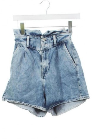 Pantaloni scurți de femei Bershka, Mărime XS, Culoare Albastru, Preț 64,99 Lei