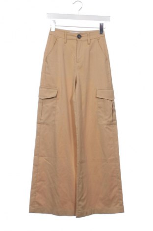 Damenhose Bershka, Größe XXS, Farbe Beige, Preis 14,83 €